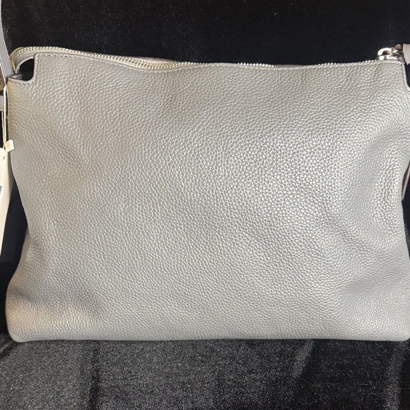 Michael Kors Light Gray Leather Shoulder Bag NWOT - Picture 7 of 13